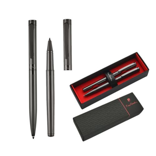 Zestaw piśmienniczy długopis i pióro kulkowe RENEE Pierre Cardin grafitowy B0400201IP377 (3)