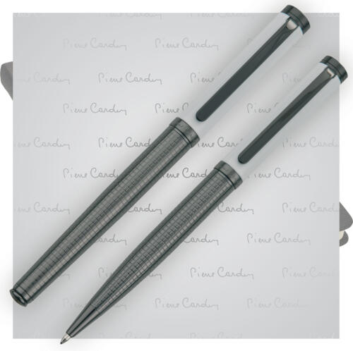 Zestaw piśmienny długopis i pióro kulkowe MARIGNY Pierre Cardin biały B0400800IP306 