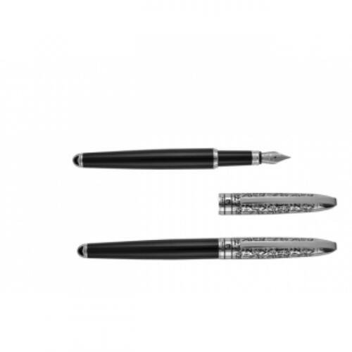 Zestaw piśmienniczy długopis i pióro wieczne JACQUES Pierre Cardin czarny B0400600IP303 (1)