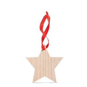 Zawieszka w kszatłcie gwiazdki drewna CX1373-40  thumbnail