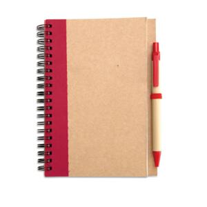 Notes z długopisem czerwony