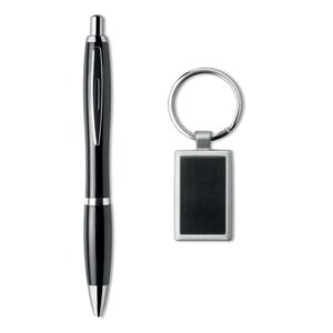 Długopis z breloczkiem czarny KC7149-03  thumbnail