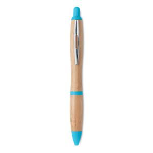 Długopis z bambusa turkusowy