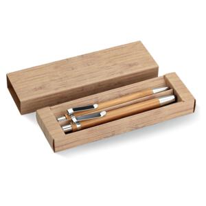 Bambusowy zestaw długopis  i o drewna MO8111-40 (9) thumbnail