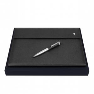Zestaw folder A4 FDF187A CHRONOBIKE + długopis FSR1544A PRESTIGE CHROME BLACK