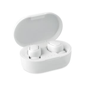 Słuchawki TWS z ABS, recykling biały MO6252-06  thumbnail