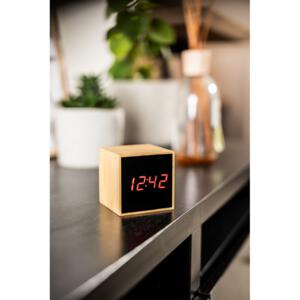 Bambusowy zegar na biurko z alarmem drewno V0193-17 (7) thumbnail