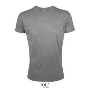 REGENT F Męski T-Shirt 150g szary melanż