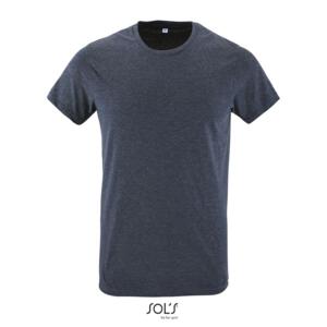 REGENT F Męski T-Shirt 150g melanż denim