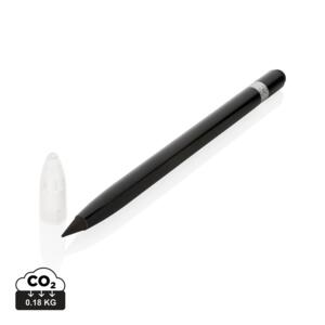 Aluminiowy ołówek z gumką czarny P611.121 (6) thumbnail