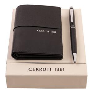Zestaw upominkowy Cerruti 1881 długopis i etui na karty - NLF201A + NSN2014A