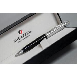 Długopis Sheaffer kolekcja 300, czarny/chrom, wykończenia chromowane, etui prezentowe czarny EXP9314BP-CZ (3) thumbnail