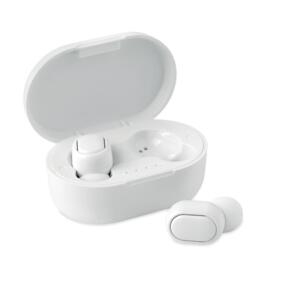 Słuchawki TWS z ABS, recykling biały MO6252-06 (1) thumbnail