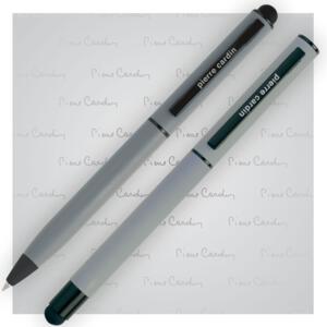 Zestaw piśmienny touch pen, soft touch CELEBRATION Pierre Cardin szary