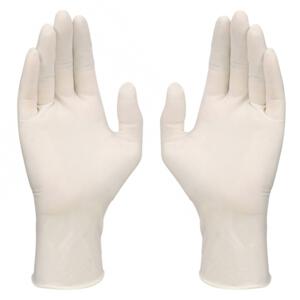 Rękawiczki lateksowe rozmiar L 100 szt. biały L5166306 (1) thumbnail