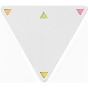 Zestaw do notatek "trójkąt", karteczki samoprzylepne biały