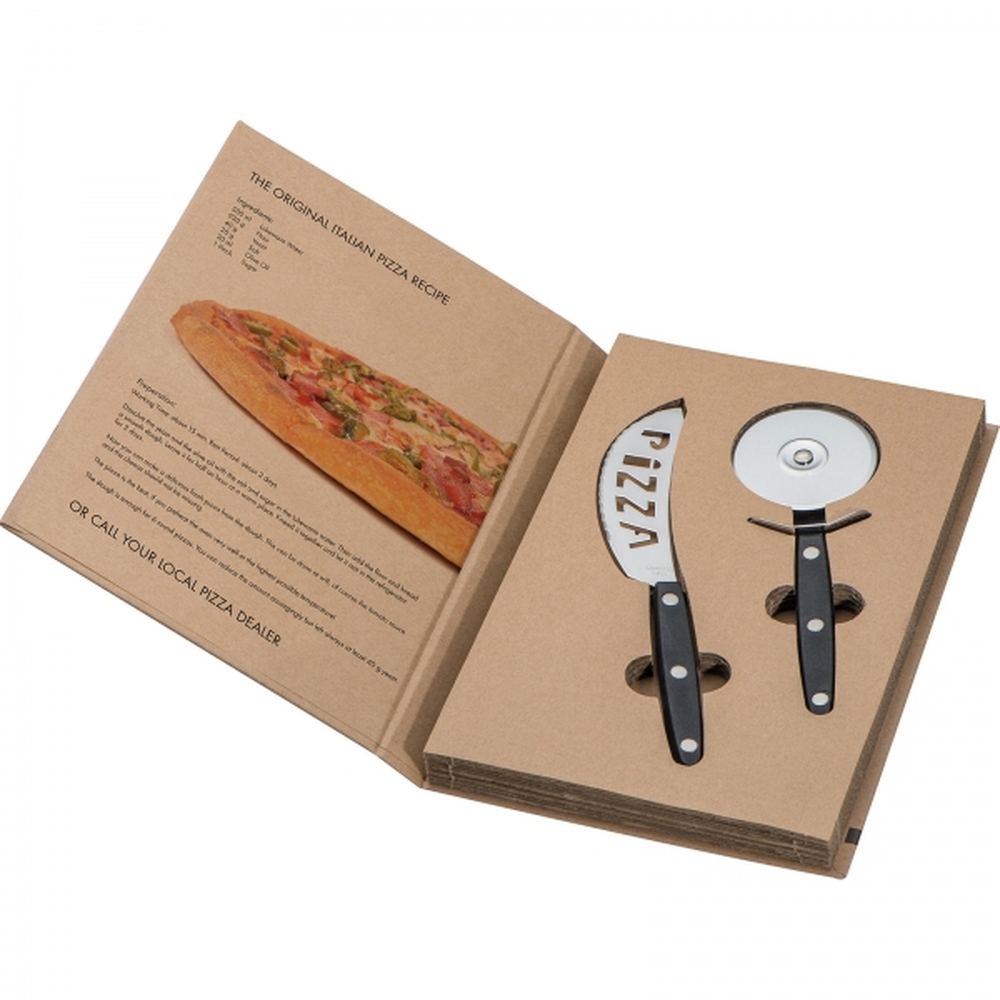 Zestaw do krojenia pizzy FELICIA Czarny 8056003 
