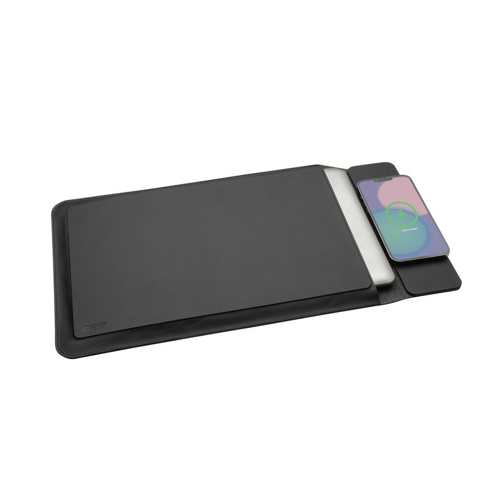 Pokrowiec na laptopa 15,6", magnetyczna ładowarka bezprzewodowa 15W Swiss Peak Czarny P309.0701 (9)