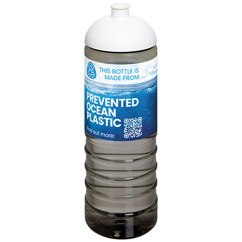 H2O Active® Eco Treble bidon z kopułową pokrywką o pojemności 750 ml  Węgiel drzewny-Biały 21048001 (1)