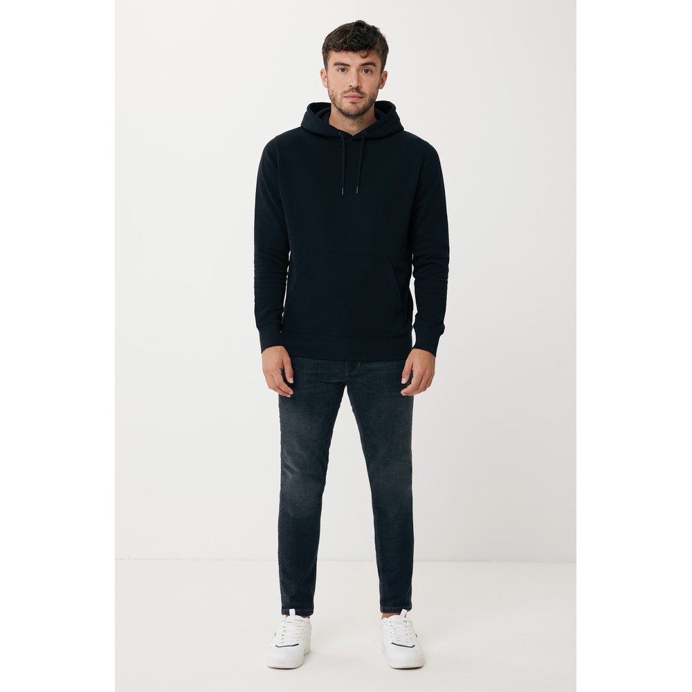 Lekka bluza z kapturem Iqoniq Rila, bawełna z recyklingu Czarny T9404.001.4XL (8)