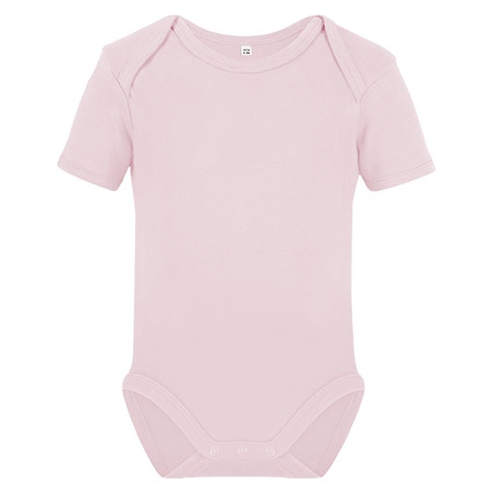 Body Niemowlęce Krótki Rękaw Bawełna Organiczna Powder Pink X11120-599075 