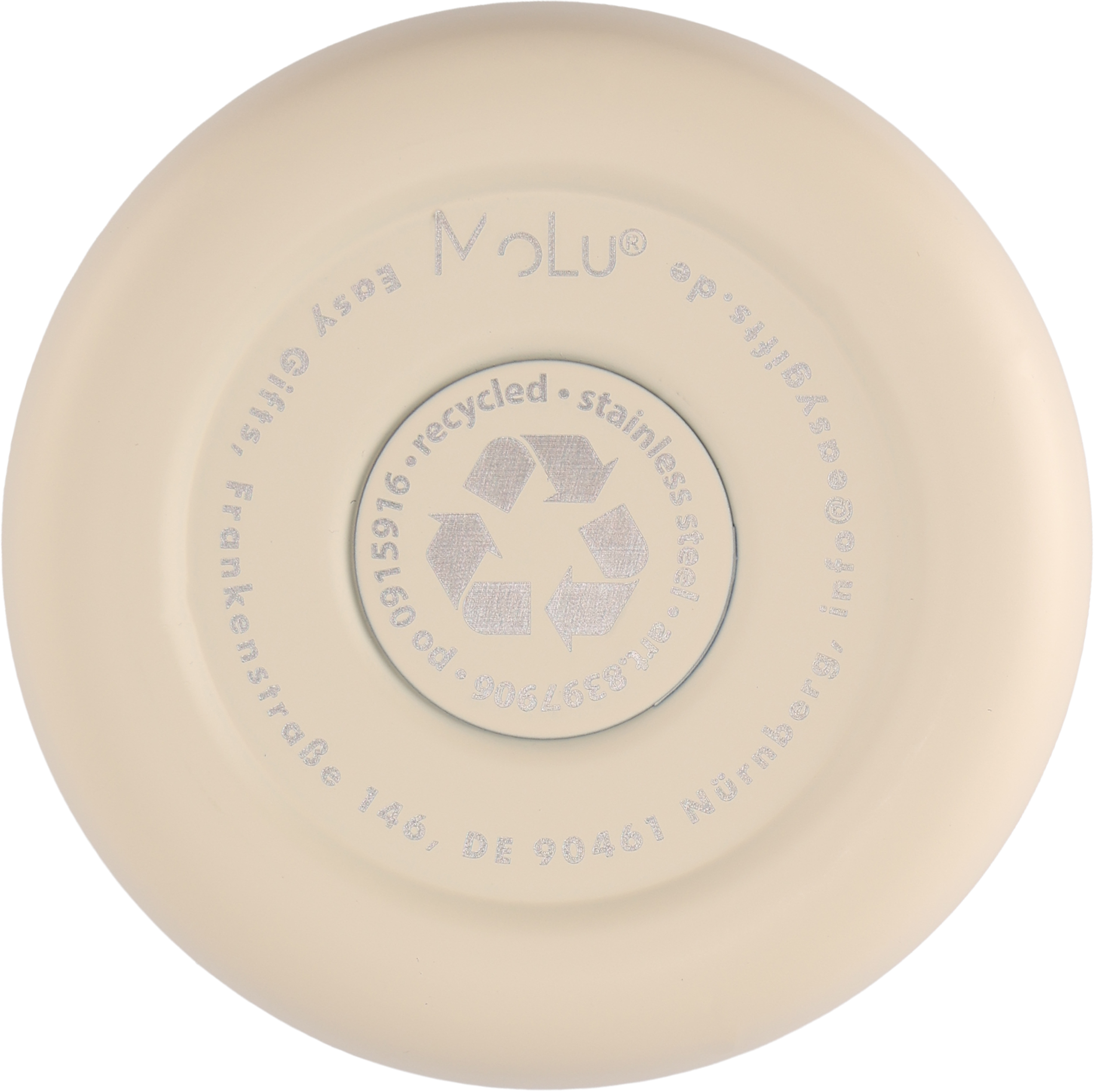 Kubek termiczny stalowy z recyklingu PORTOFINO MoLu 300 ml Biały 397906 (4)