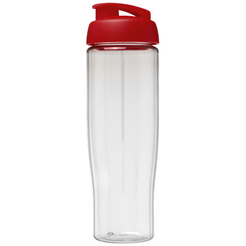 Bidon H2O Tempo® o pojemności 700 ml z wieczkiem zaciskowym Przezroczysty-Czerwony 21004003 (2)