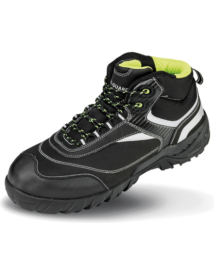 Buty ochronne Wysokie Wodoodporne Oddychajace - Black & Silver Black RT339-578061 (1)