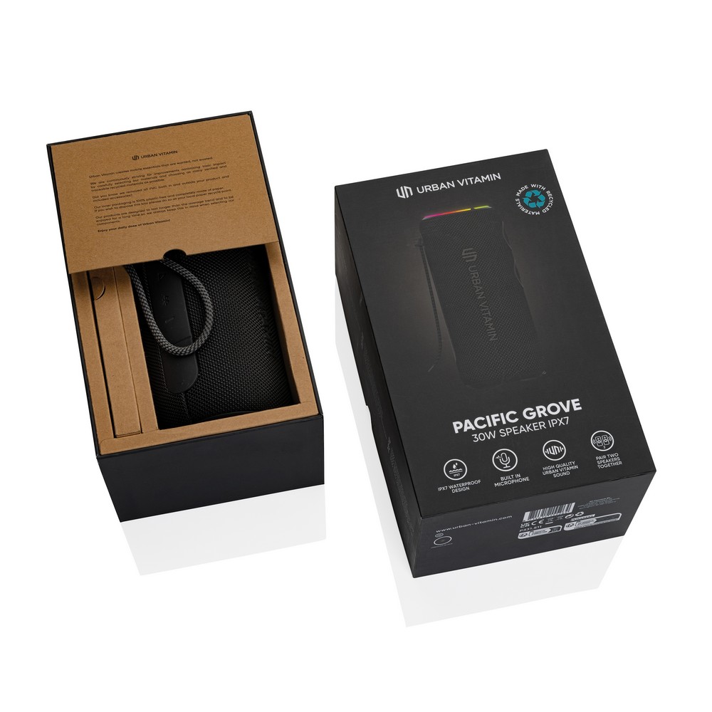 Głośnik bezprzewodowy 30W Urban Vitamin Pacific Grove, IPX7 Czarny P331.511 (5)