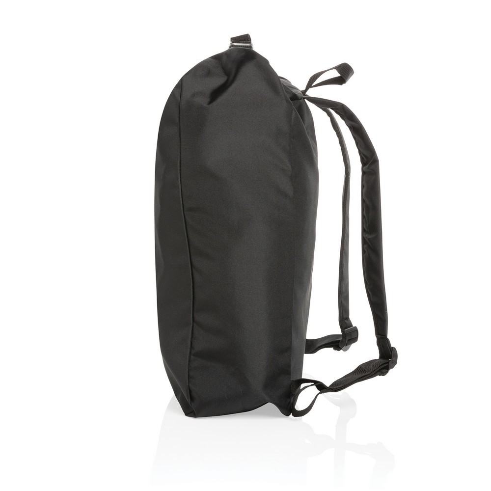 Zwijany plecak AWARE™ RPET Czarny P762.751 (4)