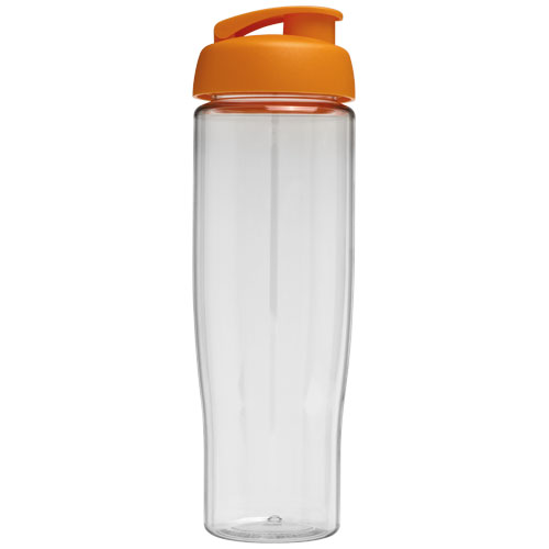 Bidon H2O Tempo® o pojemności 700 ml z wieczkiem zaciskowym Przezroczysty-Pomarańczowy 21004007 (3)