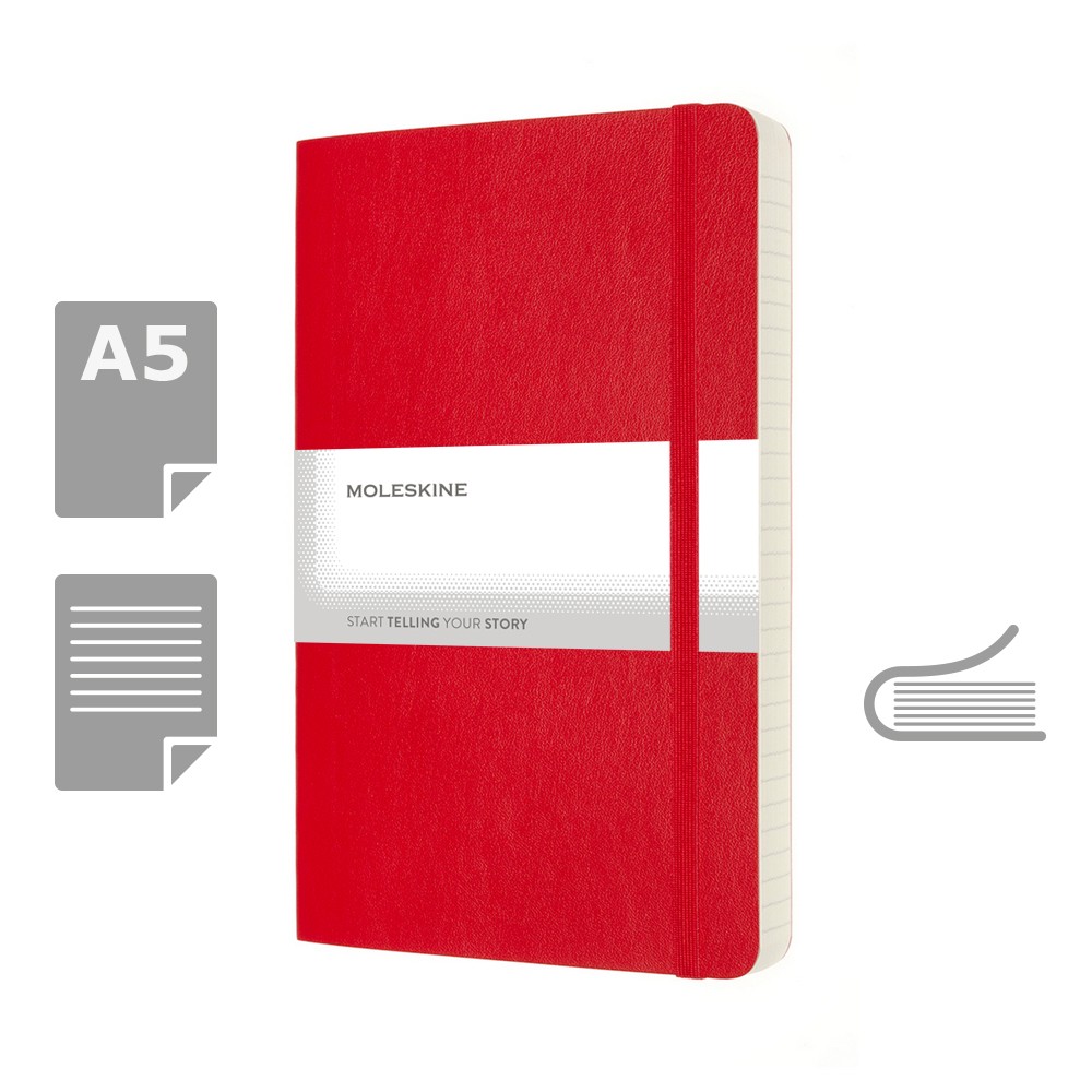 MOLESKINE EXPANDED Notatnik ok. A5 Czerwony VM308-05 