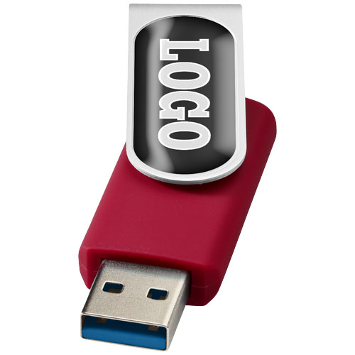 Rotate pendrive wyposażony w interfejs USB 3.0 z wypukłym nadrukiem Czerwony 1Z50921N 