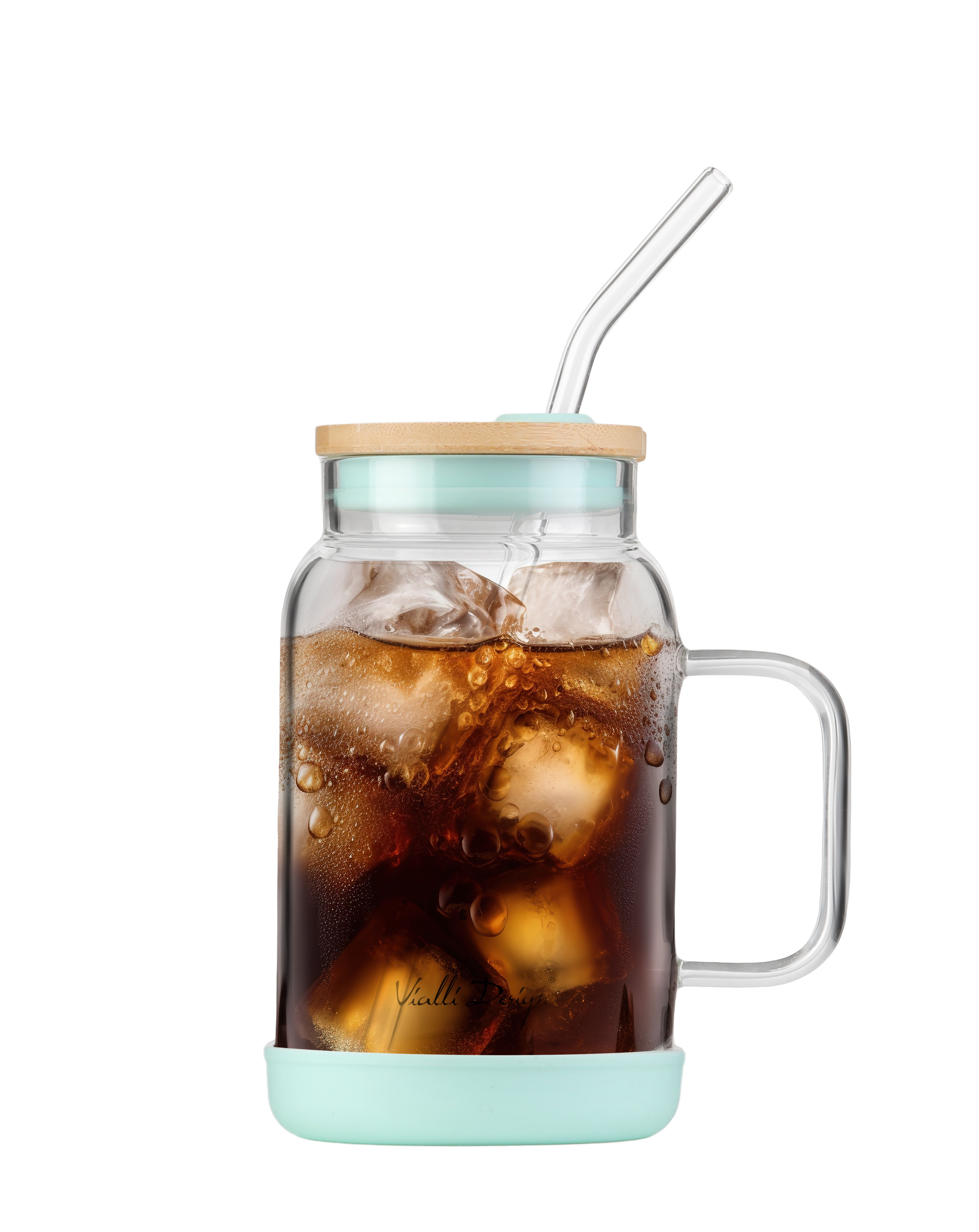 Gadżet reklamowy - 10x Słoik ze słomką Fuori 600 ml