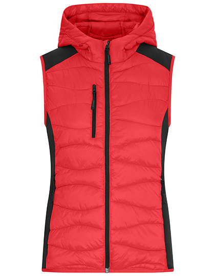 Kamizelka Damska Hybrydowa Ocieplana z Kapturem - Blue & Navy Navy JN1327-523745 (1)