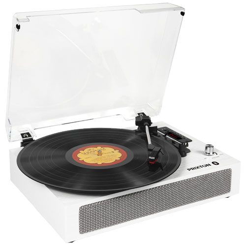 Prixton Studio reflective luksusowy gramofon i odtwarzacz muzyki Biały 1PA11601 (3)