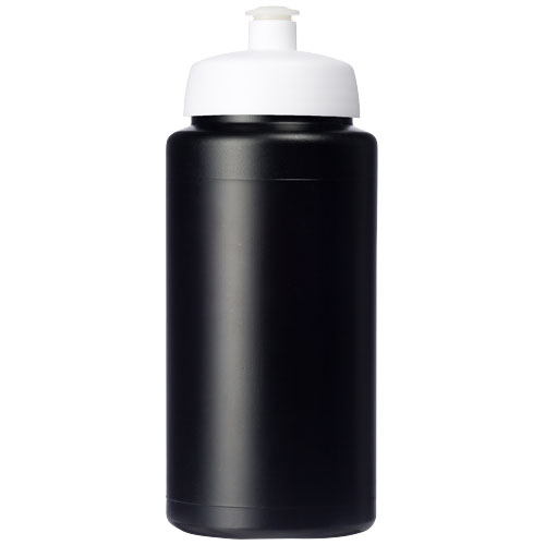 Bidon Baseline® Plus o pojemności 500 ml ze sportowym wieczkiem i uchwytem Czarny-Biały 21068712 (2)