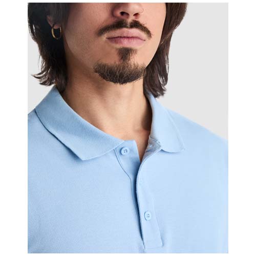 Star koszulka męska polo z krótkim rękawem Błękit zen R66381W0 (6)