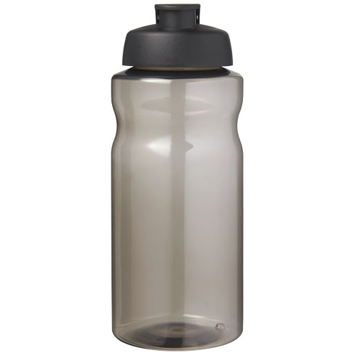 H2O Active® Eco Big Base bidon z wieczkiem zaciskowym o pojemności 1 litra Węgiel drzewny-Czarny 21017884 (2)