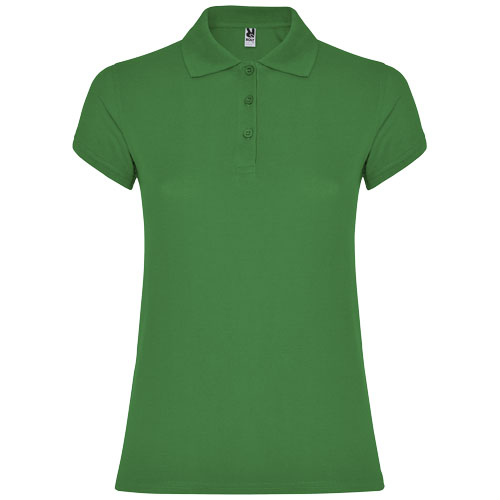 Star koszulka damska polo z krótkim rękawem Tropical Green R66345U5 