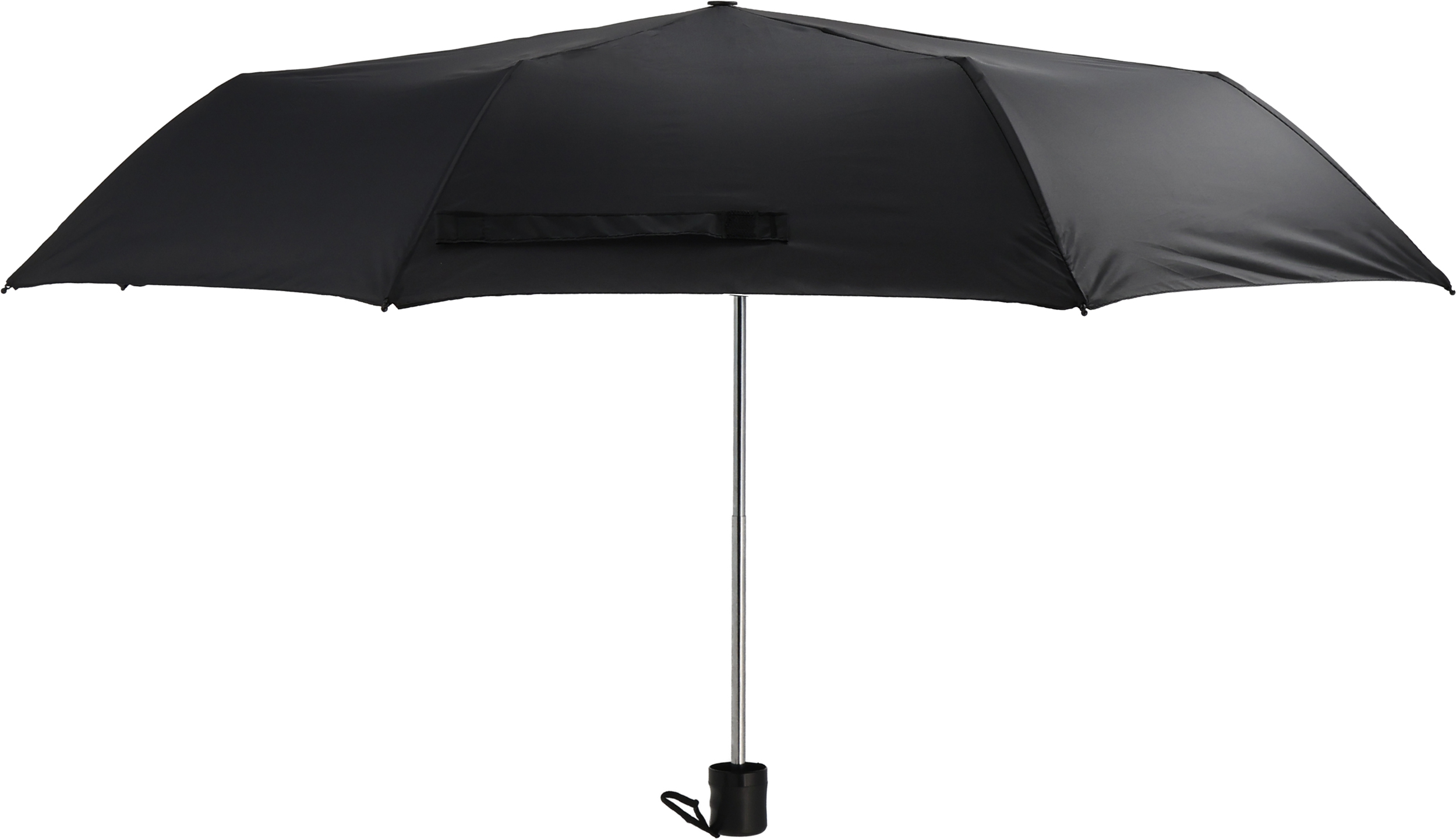 Parasol manualny rPET Ø98 cm NORTHAMPTON Czarny 433603 (1)