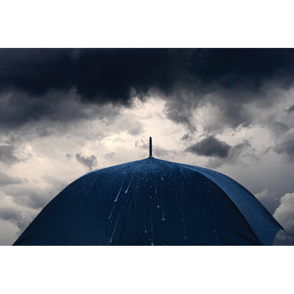 Parasol sztormowy 30" AWARE™ RPET Niebieski P850.695 (6)
