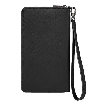 Portfel podróżny Double B Saffiano Grey Czarny HLL526A (2)