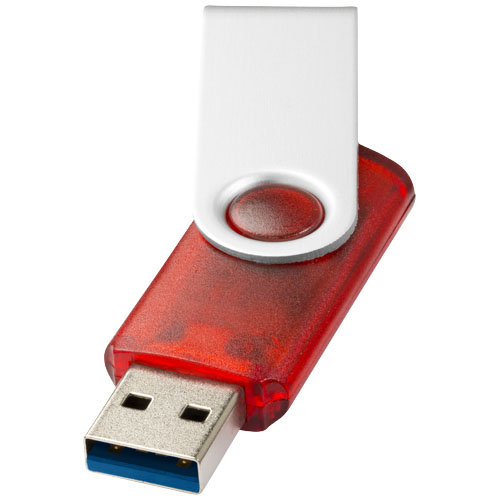 Rotate pendrive wyposażony w interfejs USB 3.0, półprzezroczysty Czerwony 1Z51091K 