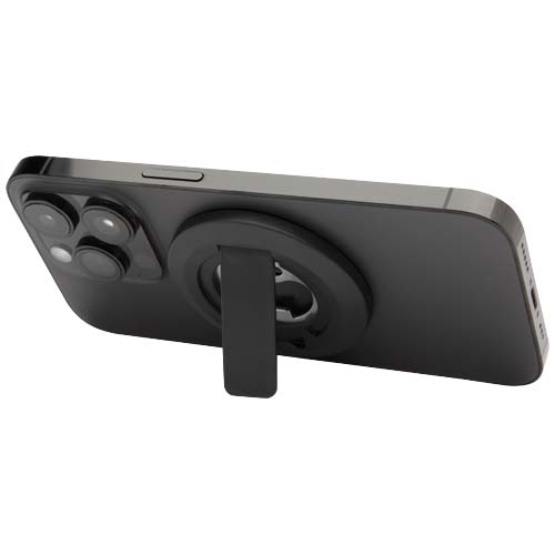 Gadżet reklamowy - Ain podstawka na telefon z mocowaniem magnetycznym, z tworzyw sztucznych pochodzących z recyklingu z otwieraczem do butelek