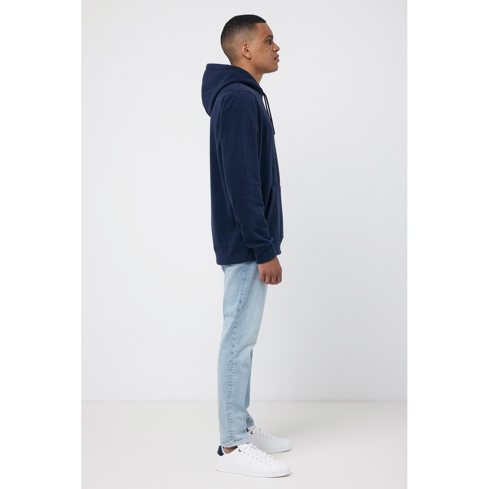 Bluza z kapturem z mikropolaru Iqoniq Trivor, RPET Niebieski T9403.002.XS (8)