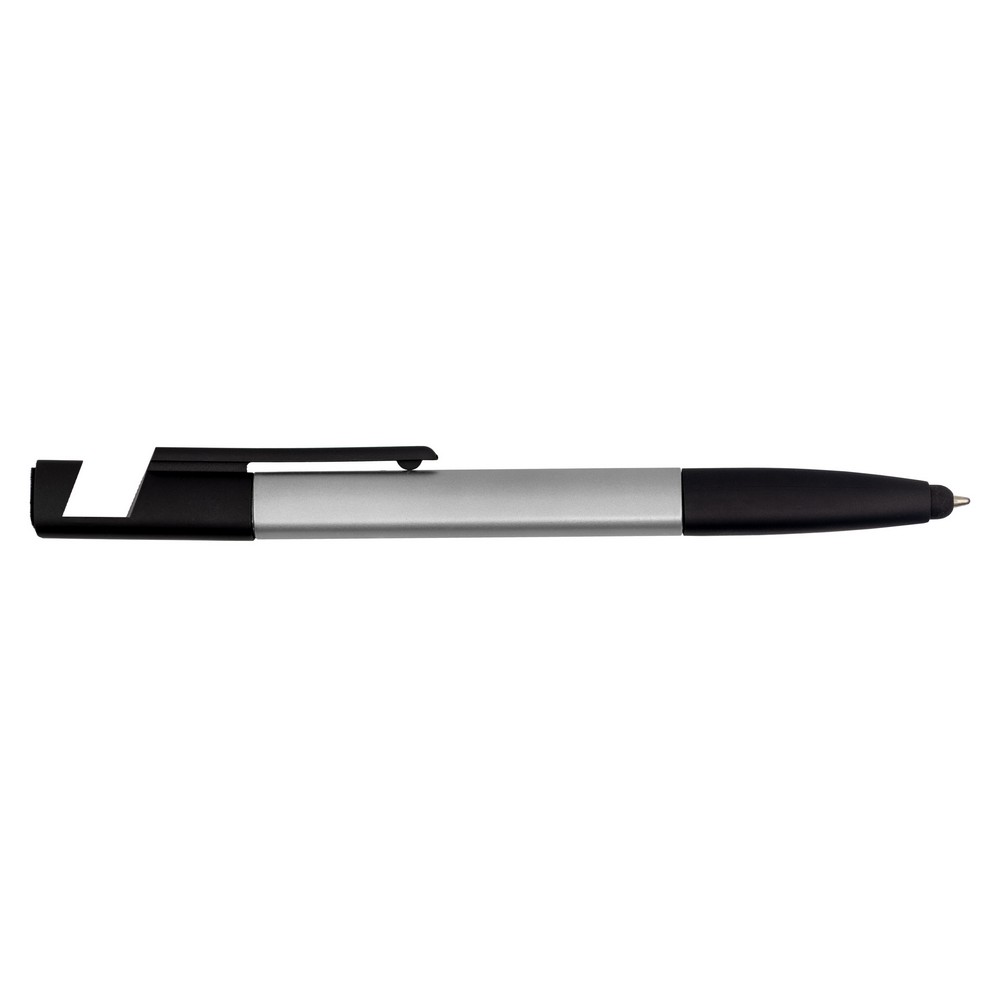 Długopis wielofunkcyjny, czyścik do ekranu, linijka, stojak na telefon, touch pen, śrubokręty Szary V1849/A-19 (3)