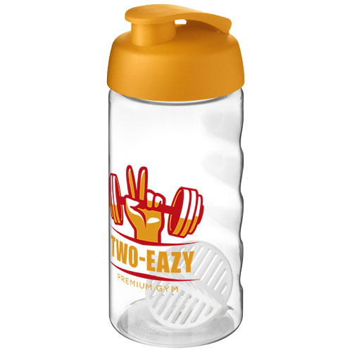 Shaker H2O Active Bop o pojemności 500ml Pomarańczowy-Przezroczysty 21070431 (1)