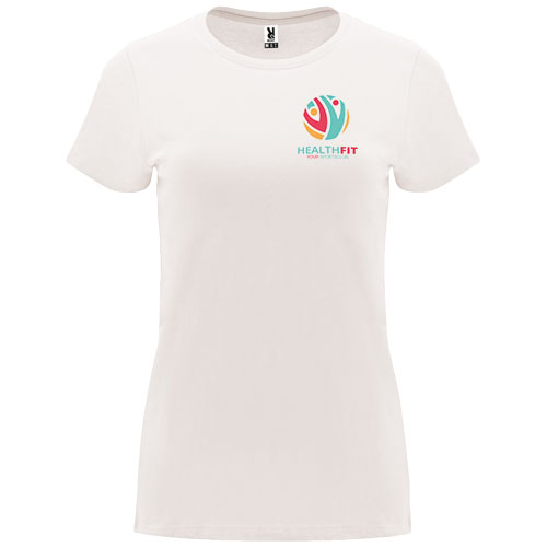 Capri koszulka damska z krótkim rękawem Vintage White R66832C5 (1)