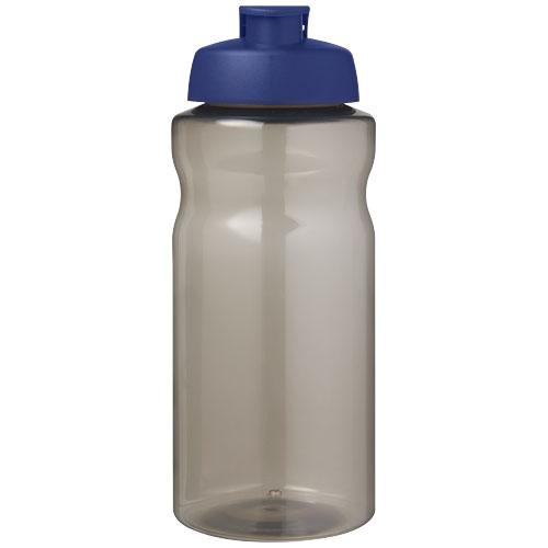 H2O Active® Eco Big Base bidon z wieczkiem zaciskowym o pojemności 1 litra Węgiel drzewny-Niebieski 21017894 (2)